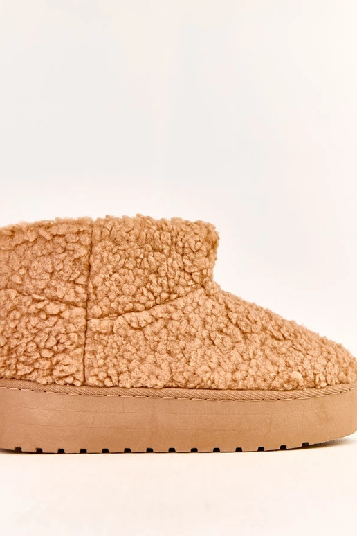 Gaiši brūni sniega zābaki ar aitu...