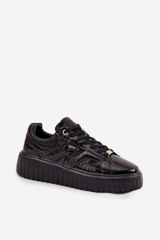 Laque Sneakers modeļa apavi Sieviešu ar platformu Lee Cooper LCJ-25-09-3870 melnas krāsas Laque Sneakers modeļa apavi Sieviešu ar platformu Lee Cooper LCJ-25-09-3870 melnas krāsas