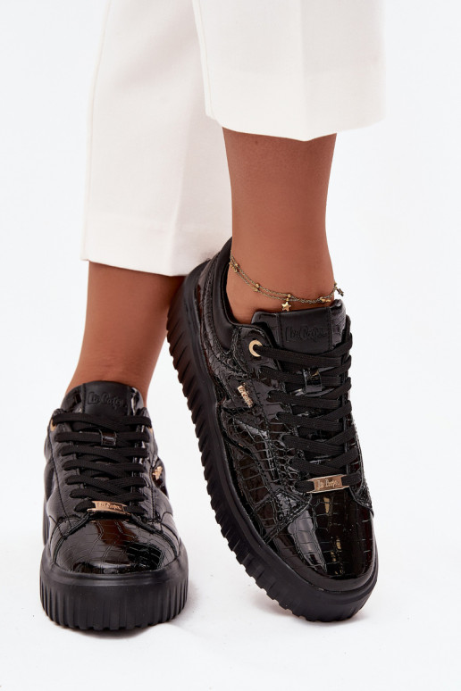 Laque Sneakers modeļa apavi Sieviešu ar platformu Lee Cooper LCJ-25-09-3870 melnas krāsas Laque Sneakers modeļa apavi Sieviešu ar platformu Lee Cooper LCJ-25-09-3870 melnas krāsas