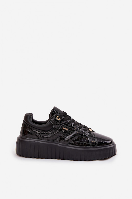 Laque Sneakers modeļa apavi Sieviešu ar platformu Lee Cooper LCJ-25-09-3870 melnas krāsas Laque Sneakers modeļa apavi Sieviešu ar platformu Lee Cooper LCJ-25-09-3870 melnas krāsas