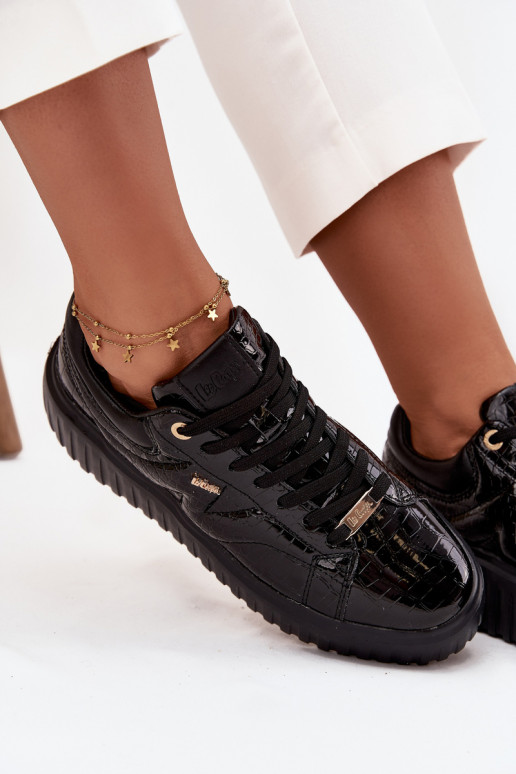 Laque Sneakers modeļa apavi Sieviešu ar platformu Lee Cooper LCJ-25-09-3870 melnas krāsas Laque Sneakers modeļa apavi Sieviešu ar platformu Lee Cooper LCJ-25-09-3870 melnas krāsas