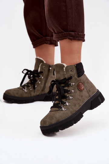 siltināti apavi Sieviešu ar platformu haki krāsas Zaraine