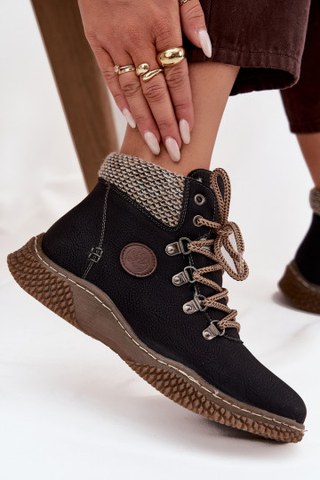 siltināti Sieviešu puszābaki apavi Sieviešu melnas krāsas Zenaya