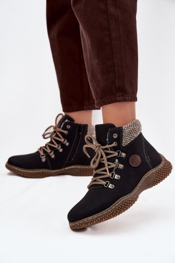 siltināti Sieviešu puszābaki apavi Sieviešu melnas krāsas Zenaya 2