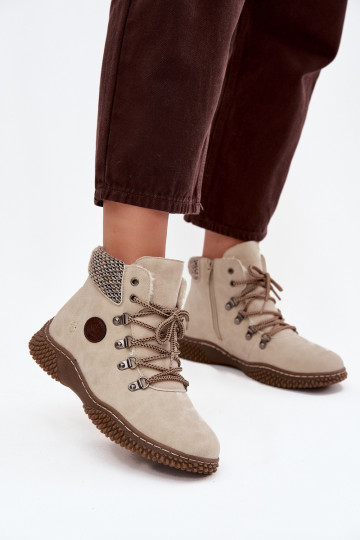 siltināti Sieviešu puszābaki apavi Sieviešu Ziloņkaula krāsas Zenaya