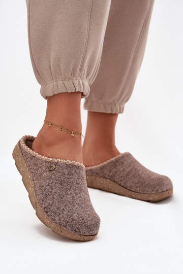 apavi mājas Čības Sieviešu Inblu ED000031 smilšu krāsas 2