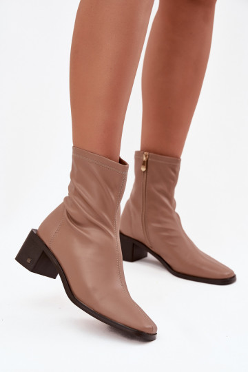 Sieviešu Sieviešu puszābaki ar papēdi Vinceza 23-10791 smilšu krāsas 2