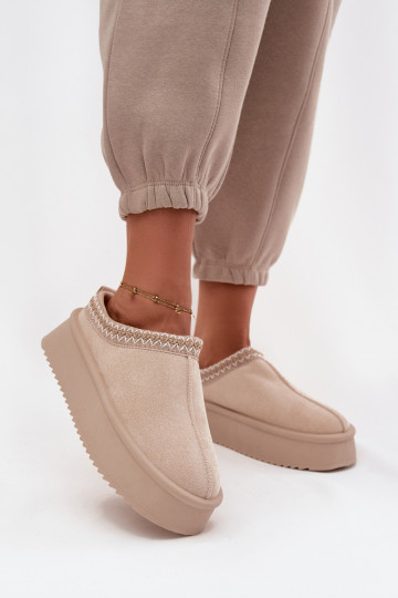 sniega apavi SieviešuHaftem Ziloņkaula krāsas Pristina 2