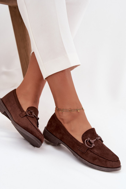 sieviešu mokasīni Ar greznu Detalem Eko zamšādaoIne CzekoladoIne Ambria sieviešu mokasīni Ar greznu Detalem Eko zamšādaoIne CzekoladoIne Ambria