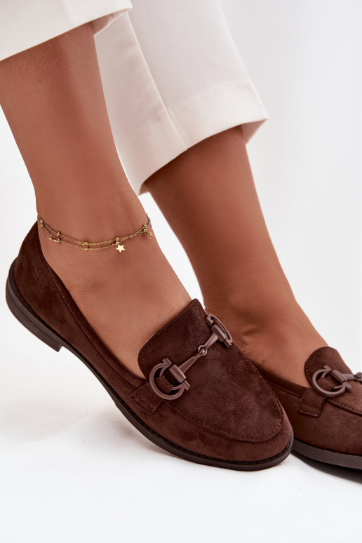 sieviešu mokasīni Ar greznu Detalem Eko zamšādaoIne CzekoladoIne Ambria sieviešu mokasīni Ar greznu Detalem Eko zamšādaoIne CzekoladoIne Ambria