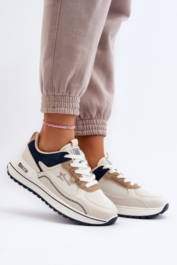 Sneakers modeļa apavi Sieviešu Big Star NN274A092 smilšu krāsas 2
