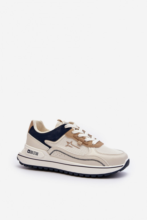 Sneakers modeļa apavi Sieviešu Big Star NN274A092 smilšu krāsas Sneakers modeļa apavi Sieviešu Big Star NN274A092 smilšu krāsas