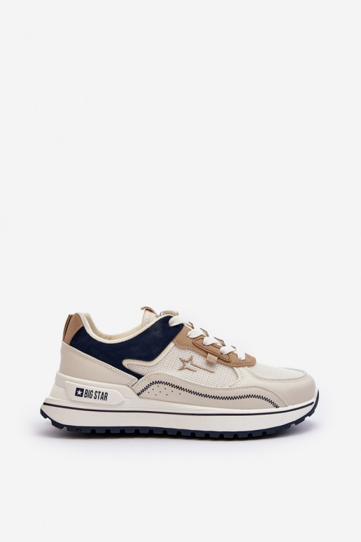 Sneakers modeļa apavi Sieviešu Big Star NN274A092 smilšu krāsas Sneakers modeļa apavi Sieviešu Big Star NN274A092 smilšu krāsas