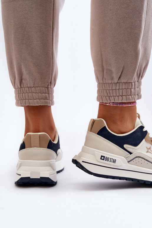 Sneakers modeļa apavi Sieviešu Big Star NN274A092 smilšu krāsas Sneakers modeļa apavi Sieviešu Big Star NN274A092 smilšu krāsas