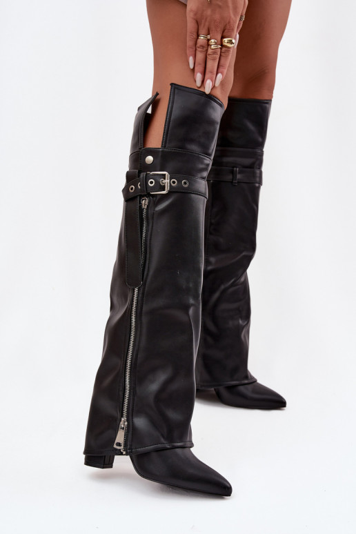 siltināti sieviešu garie zābaki Par ceļgalu ar papēdi ar siksniņām ar sprādzēm I Sudraba krāsasm Zamkiem melnas krāsas Reisa siltināti sieviešu garie zābaki Par ceļgalu ar papēdi ar siksniņām ar sprādzēm I Sudraba krāsasm Zamkiem melnas krāsas Reisa