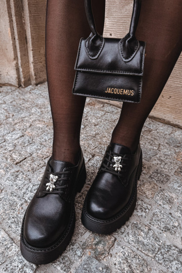 apavi SieviešuPrzypinką Eko Āda melnas krāsas Laurea 2