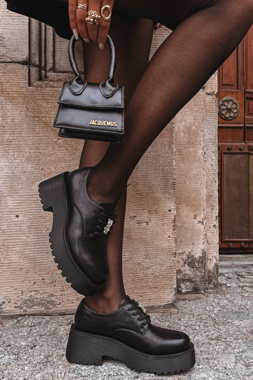 apavi SieviešuPrzypinką Eko Āda melnas krāsas Laurea apavi SieviešuPrzypinką Eko Āda melnas krāsas Laurea