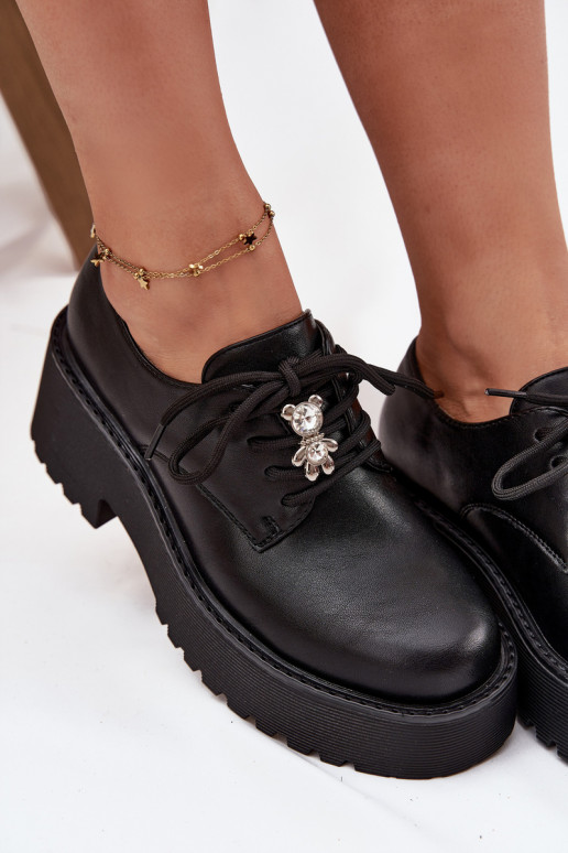 apavi SieviešuPrzypinką Eko Āda melnas krāsas Laurea apavi SieviešuPrzypinką Eko Āda melnas krāsas Laurea