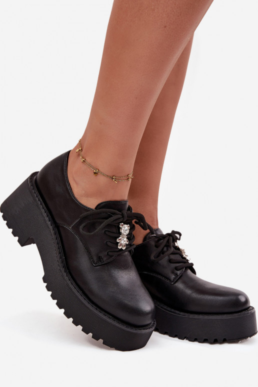 apavi SieviešuPrzypinką Eko Āda melnas krāsas Laurea apavi SieviešuPrzypinką Eko Āda melnas krāsas Laurea