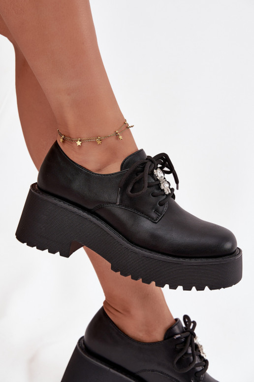 apavi SieviešuPrzypinką Eko Āda melnas krāsas Laurea apavi SieviešuPrzypinką Eko Āda melnas krāsas Laurea