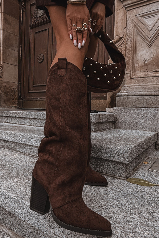 siltināti garie zābaki Kovboju zābaki ar papēdiEko zamšādau CzekoladoIne Tā irvine siltināti garie zābaki Kovboju zābaki ar papēdiEko zamšādau CzekoladoIne Tā irvine