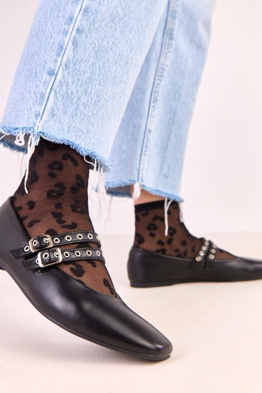 Melnu krāsu Alfira balerīnas ar... Melnu krāsu Alfira balerīnas ar...