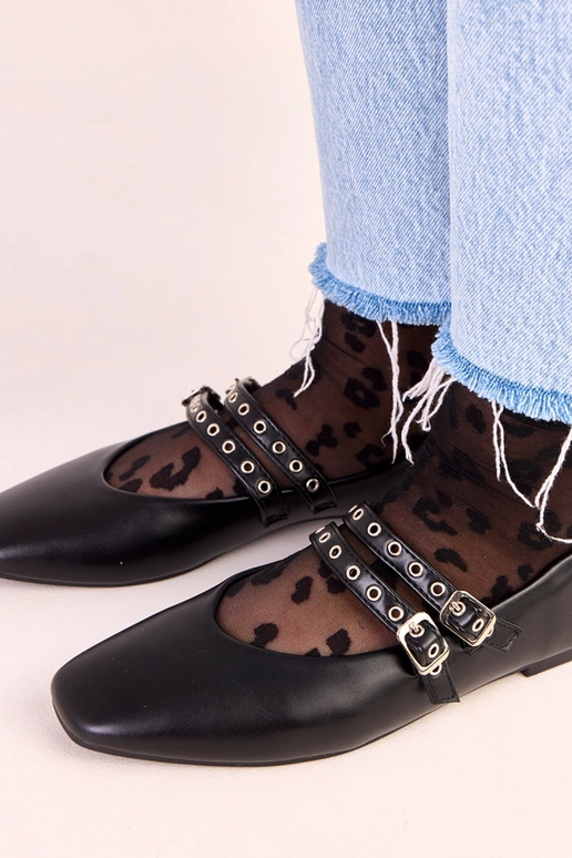 Melnu krāsu Alfira balerīnas ar... Melnu krāsu Alfira balerīnas ar...