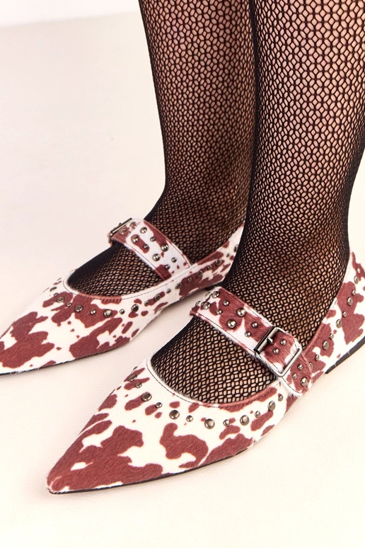 Rudu krāsu Loresi balerīnas ar govs... Rudu krāsu Loresi balerīnas ar govs...