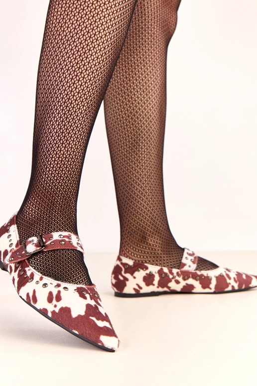 Rudu krāsu Loresi balerīnas ar govs... Rudu krāsu Loresi balerīnas ar govs...