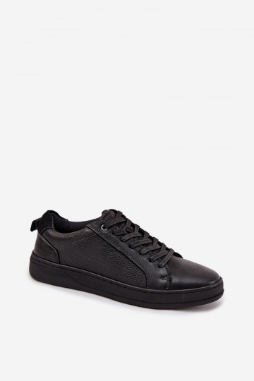 Vīriešu ādas sporta apavi Lee Cooper LCJ-25-33-3965 melnā krāsā