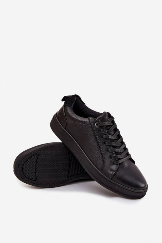 Āda Sneakers modeļa apavi Vīriešiem Lee Cooper LCJ-25-33-3965 melnas krāsas Āda Sneakers modeļa apavi Vīriešiem Lee Cooper LCJ-25-33-3965 melnas krāsas