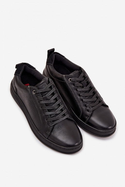 Āda Sneakers modeļa apavi Vīriešiem Lee Cooper LCJ-25-33-3965 melnas krāsas Āda Sneakers modeļa apavi Vīriešiem Lee Cooper LCJ-25-33-3965 melnas krāsas