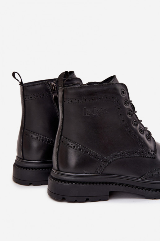 Āda Sieviešu puszābaki Vīriešiem Lee Cooper LCJ-25-33-3961 melnas krāsas Āda Sieviešu puszābaki Vīriešiem Lee Cooper LCJ-25-33-3961 melnas krāsas