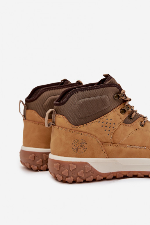 ziemas apavi Vīriešiem apavi siltināti Lee Cooper LCJ-25-01-3726 brūnas krāsas