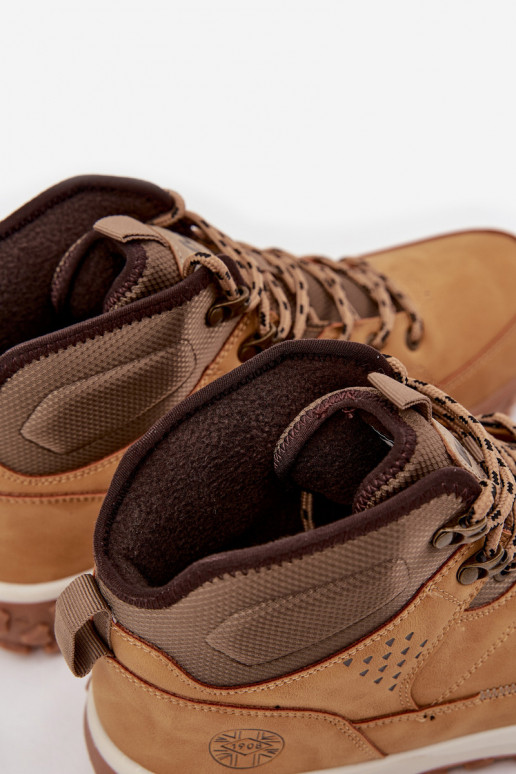 ziemas apavi Vīriešiem apavi siltināti Lee Cooper LCJ-25-01-3726 brūnas krāsas