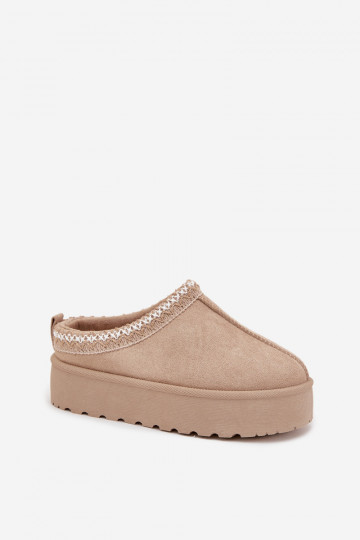 sniega apavi Bērnu apavi JaunatneHaftem ar platformu smilšu krāsas Jolisse