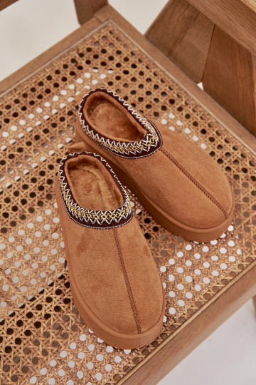 sniega apavi Bērnu apavi JaunatneHaftem ar platformu brūnas krāsas Jolisse