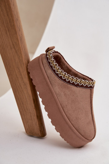 sniega apavi Bērnu apavi JaunatneHaftem ar platformu Haki krāsas Jolisse 2