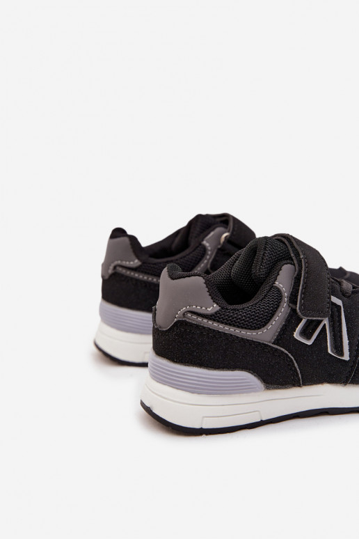 sporta apavi Sneakers modeļa apavi Bērnu apavi ar lipīgām aizdarēm melnas krāsas Galisse sporta apavi Sneakers modeļa apavi Bērnu apavi ar lipīgām aizdarēm melnas krāsas Galisse