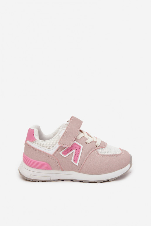 sporta apavi Sneakers modeļa apavi Bērnu apavi ar lipīgām aizdarēm Rozā krāsas Galisse sporta apavi Sneakers modeļa apavi Bērnu apavi ar lipīgām aizdarēm Rozā krāsas Galisse