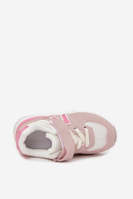 sporta apavi Sneakers modeļa apavi Bērnu apavi ar lipīgām aizdarēm Rozā krāsas Galisse sporta apavi Sneakers modeļa apavi Bērnu apavi ar lipīgām aizdarēm Rozā krāsas Galisse