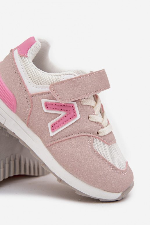 sporta apavi Sneakers modeļa apavi Bērnu apavi ar lipīgām aizdarēm Rozā krāsas Galisse sporta apavi Sneakers modeļa apavi Bērnu apavi ar lipīgām aizdarēm Rozā krāsas Galisse