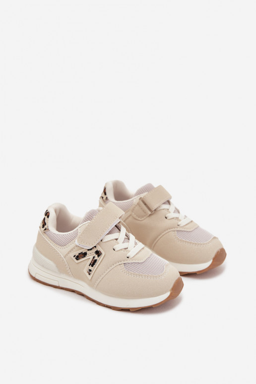 sporta apavi Sneakers modeļa apavi Bērnu apavi ar lipīgām aizdarēm smilšu krāsas Galisse sporta apavi Sneakers modeļa apavi Bērnu apavi ar lipīgām aizdarēm smilšu krāsas Galisse