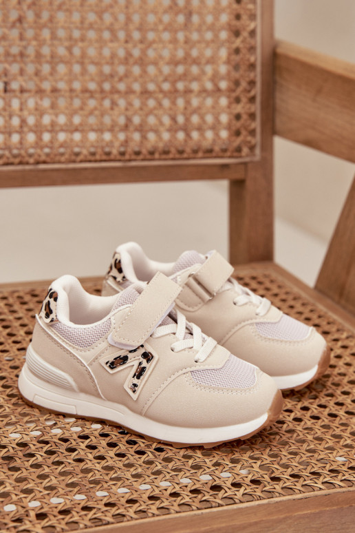 sporta apavi Sneakers modeļa apavi Bērnu apavi ar lipīgām aizdarēm smilšu krāsas Galisse sporta apavi Sneakers modeļa apavi Bērnu apavi ar lipīgām aizdarēm smilšu krāsas Galisse