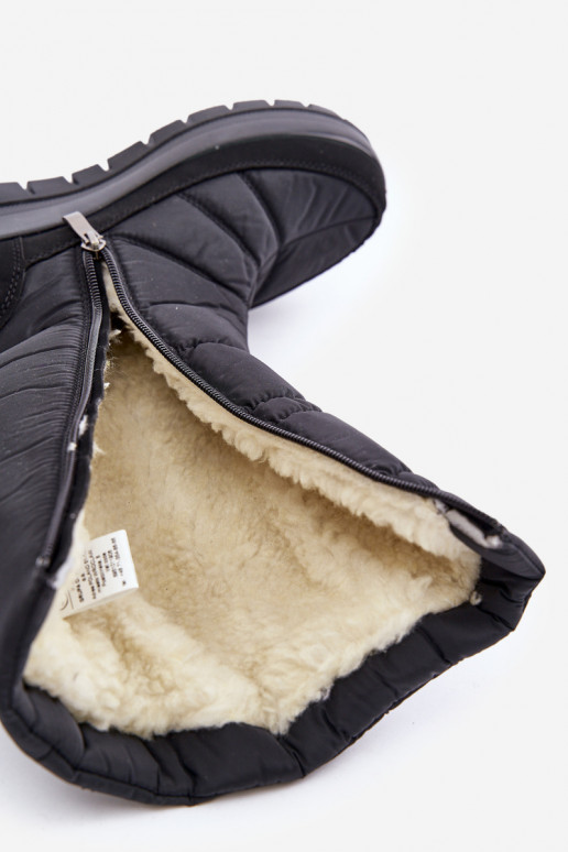 Sieviešu sniega apavi Ar Dekorāciju Progress PROGJ-24-147 melnas krāsas