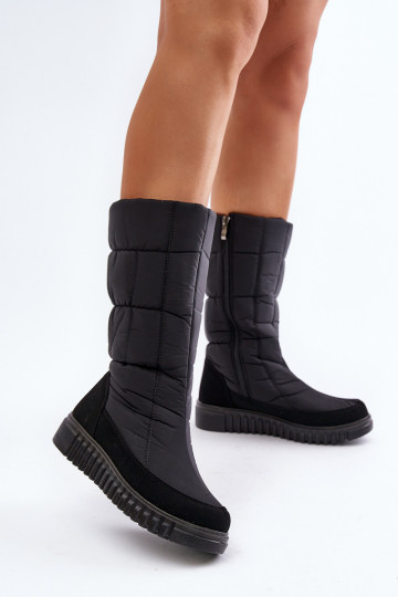 sniega apavi Sieviešu Uz pili Progress PROGJ-24-144 melnas krāsas