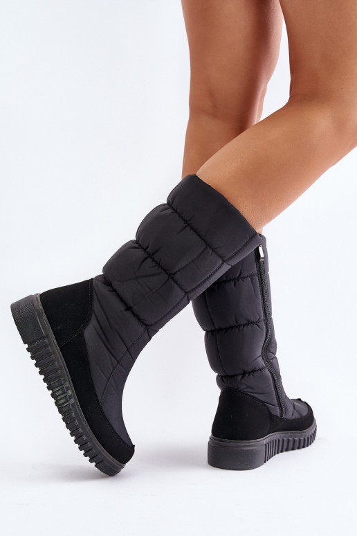 sniega apavi Sieviešu Uz pili Progress PROGJ-24-144 melnas krāsas