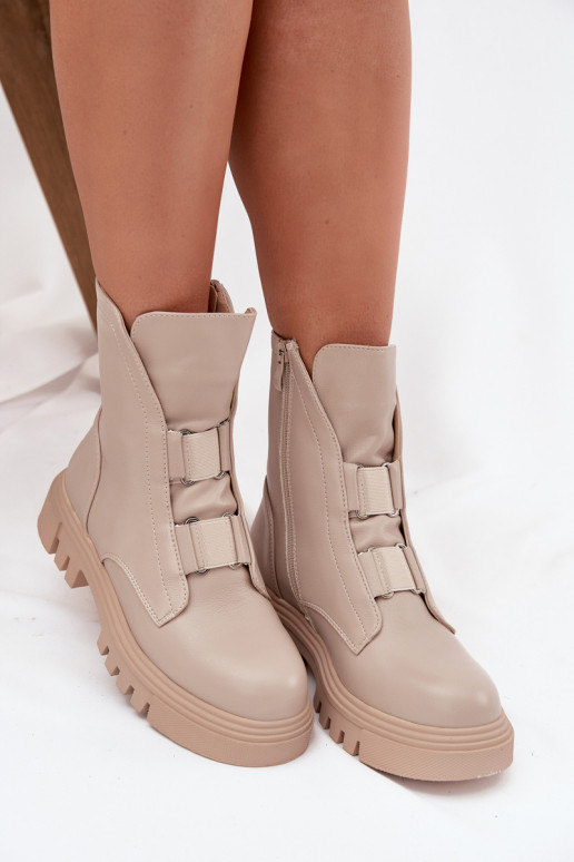 siltināti zābaki Sieviešu Uz pili Eko Āda Ziloņkaula krāsas Tā irilyra