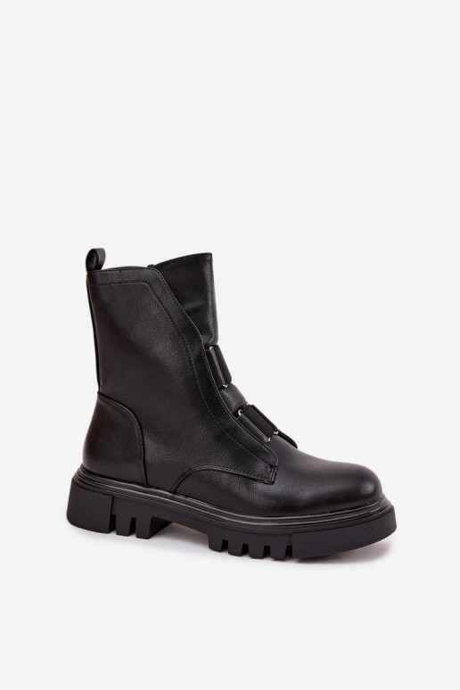 siltināti zābaki Sieviešu Uz pili Eko Āda melnas krāsas Tā irilyra siltināti zābaki Sieviešu Uz pili Eko Āda melnas krāsas Tā irilyra