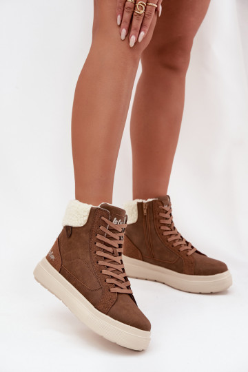 ziemas apavi Sieviešu ar siltinājumu Lee Cooper LCJ-25-01-3735 brūnas krāsas